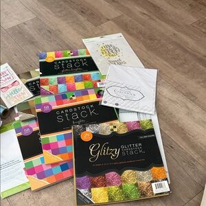 Cricut Cardstock and Glitter Paper Stack - Multicolor
